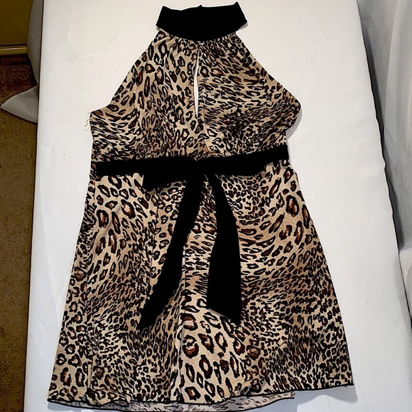 BCX leopard print halter top size medium - Picture 2 of 6